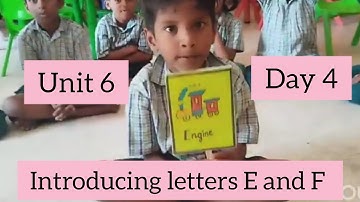 Unit 6 Play time Day 4 Introducing letters E and F and it