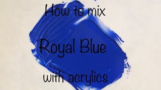 How To Make Light Blue Acrylic Paint FAST! 