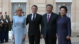 China's Xi arrives at French Elysee Palace for state dinner with Macron | AFP