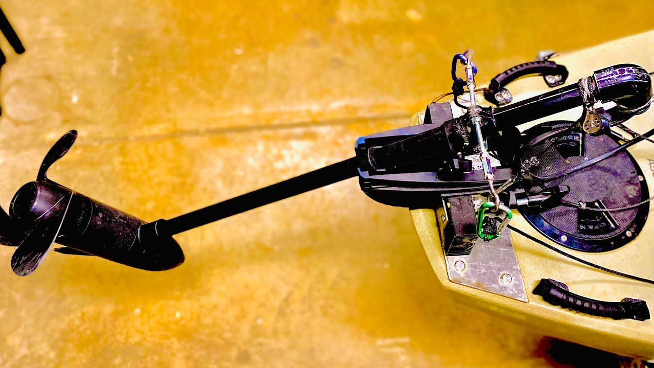 Killer Mod to Easily Raise and Lower a Trolling Motor on your Fishing Kayak
