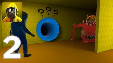 Hide in The Backrooms Nextbots - Nextbots Chase - Scary Maze Playthrough - Part 2