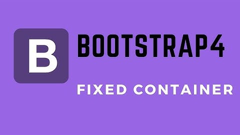 Bootstrap Fixed Container