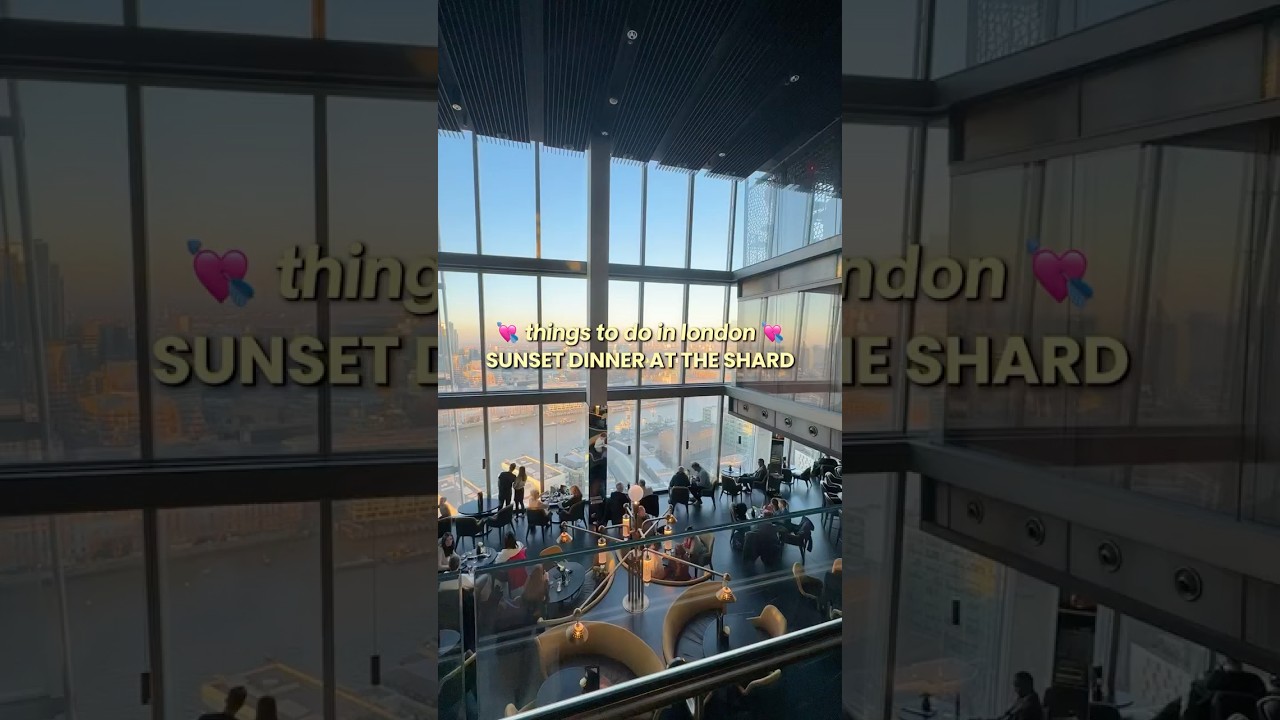 Sunset Dinner at the Aqua Shard in London, UK 🇬🇧 | Wedding Anniversary Date Night 🥂 