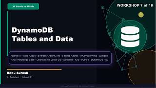 Building AWS AgentCore End-2-End App - 7 of 18