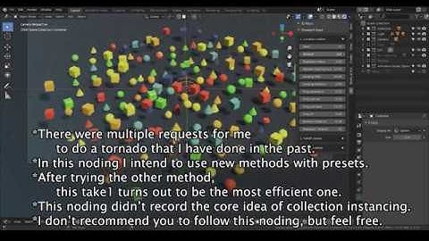 [Noding] Tornado of objects_Take 1 - blender animation nodes