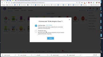 How to archive your Class Dojo class