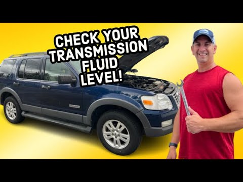 How To Check 2006 - 2010 Ford Explorer Transmission Fluid Level - YouTube