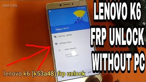 Google Account Remove Kaise Kare Lenovo K6 note (k53a48) 2021#gsmcool