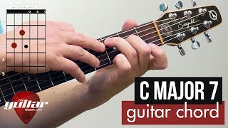 how to play the c major 7 chord | beginner guitar lesson