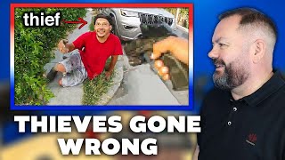 When Thieves Pick The Wrong Person To Rob REACTION | OFFICE BLOKES REACT!!