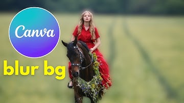 How to BLUR BACKGROUND in Any Photo Using Canva | Easy Canva Tutorial