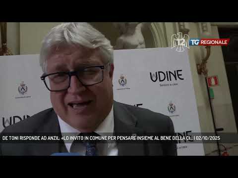 DE TONI RISPONDE AD ANZIL: «LO INVITO IN COMUNE PER PENSARE INSIEME AL BENE DELLA CI... | 02/10/2025