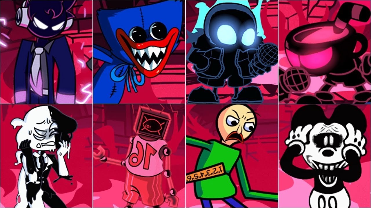 Friday Night Funkin Mind Game Uproar, But Everyone Sing it