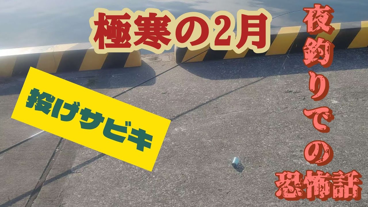 【釣りエンタメ】真冬の投げサビキ！そして冬の堤防で起きた心霊話😱