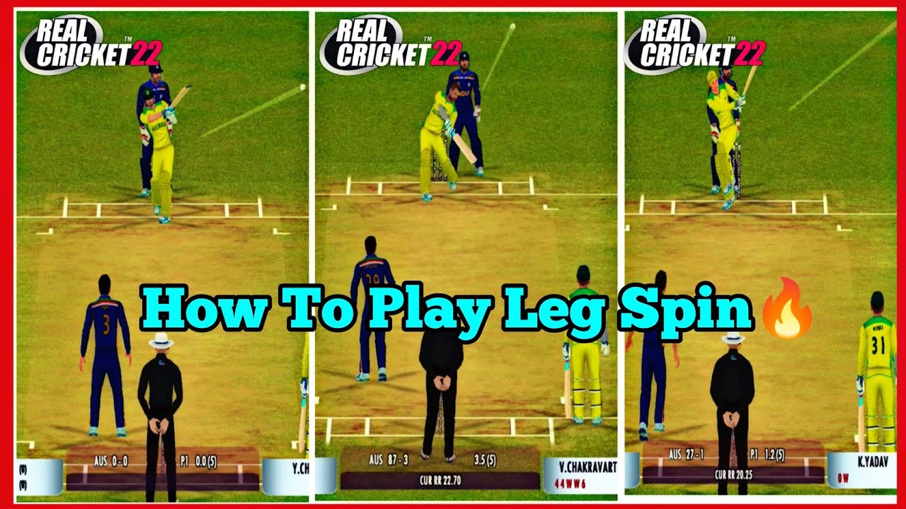 How To Play Leg Spin🔥Best shot For Flipper ️Realcricket22 YouTube
