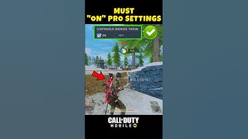 💀 Must ON Pro Grenade Throw Settings in CODM BR 🔥💯 Pro Settings Tips And Trick #shorts #codmbr