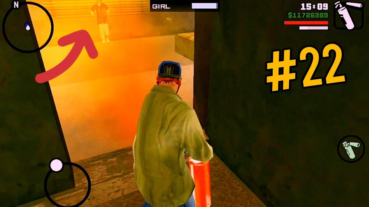 gta san andreas || انقاذ حبيبة سيجي من الحريق المميت - YouTube