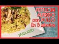 PASTA Fettucini Alfredo con POLLO KETO, Recetas fáciles, ricas y saludables