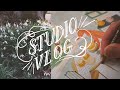 Studio Vlog 012◆ Lots of Flowers & Some Drawing