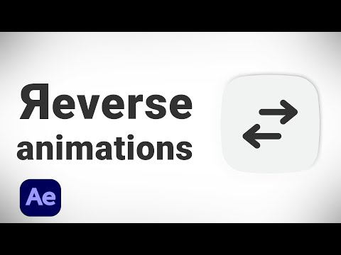 How to reverse animations in After Effects