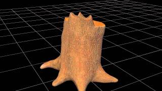 First Mudbox Texturing (tree stump)