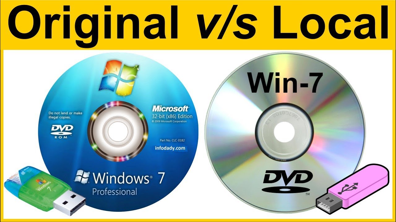 What is the difference between original Windows 7 and pirated Windows 7?