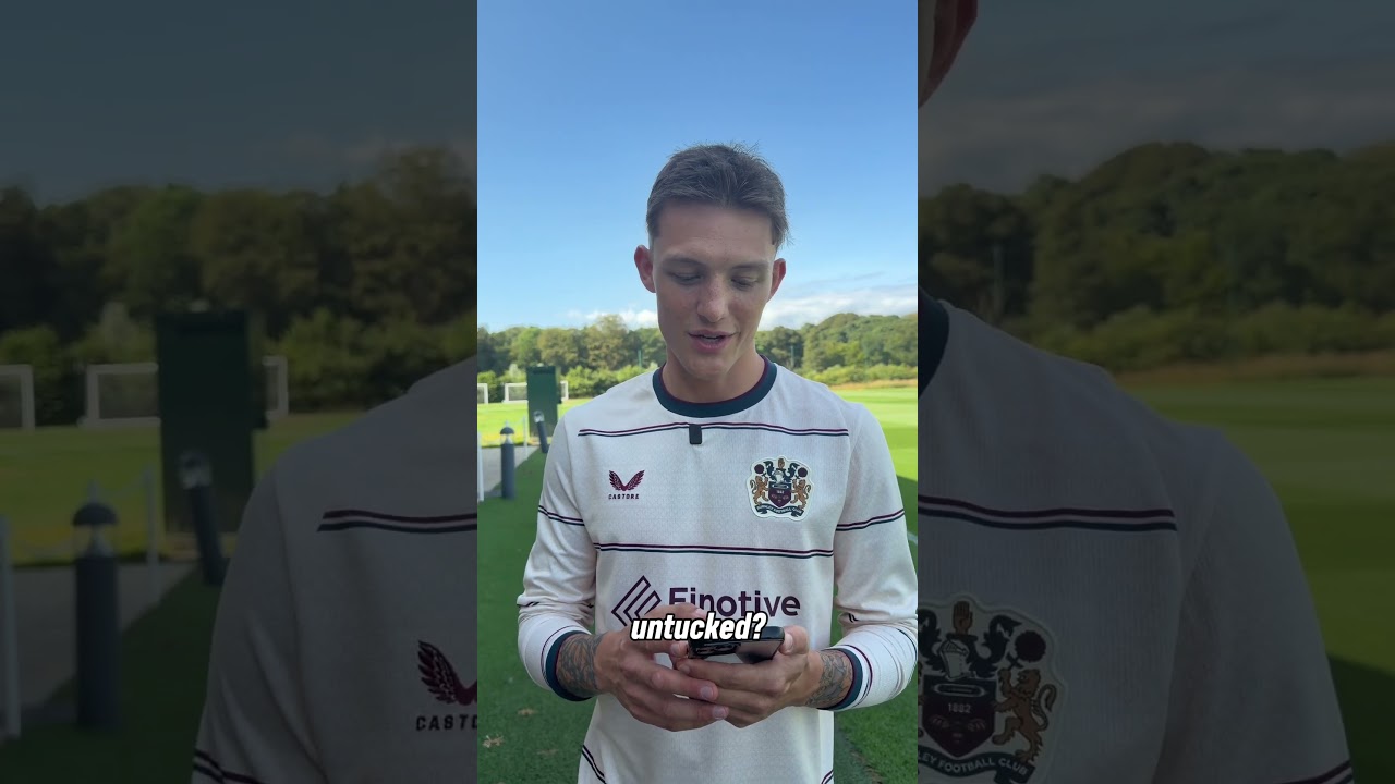 Oliver Sonne answers some kit related questions at our kit shoot 🇵🇪 #burnleyfc #football #efl #peru