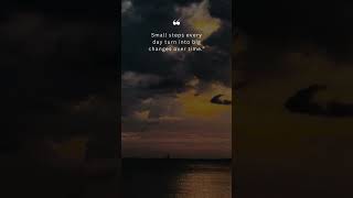 Small steps every day turn into big changes over time #motivationalquotes #inspiration #tamil