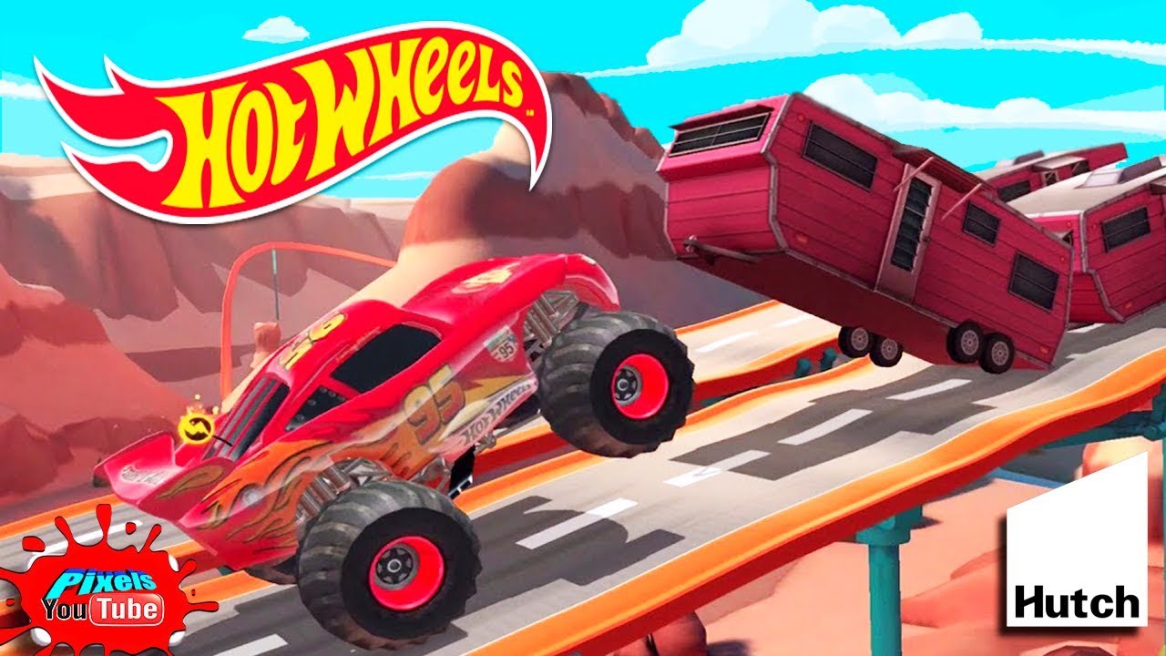 hot wheels race off lightning mcqueen