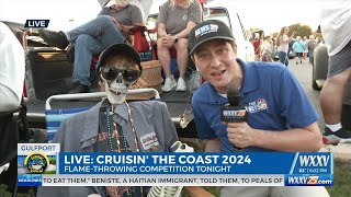 WXXV News 25 s Grant Chighizola catches up with old friend ahead of Flame-Throwing Competition
