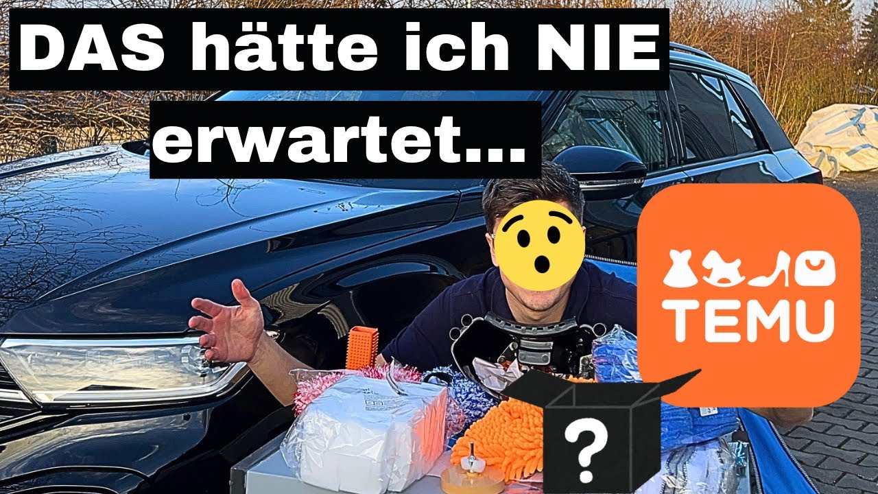 AUTOPFLEGE für KLEINES GELD? 🤑 TEMU-Billig-Produkte ausgepackt!