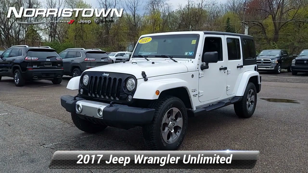 Certified 2017 Jeep Wrangler Unlimited Sahara, Norristown, PA P0833