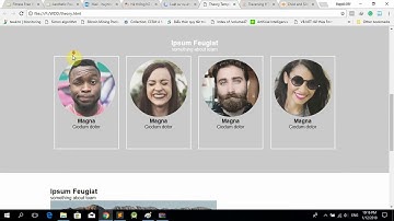 Create a template using HTML and CSS part 4 (theory template)