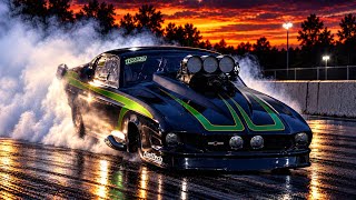 Cool Cars Fly down the Drag Strip on a Friday Night Test N Tune!