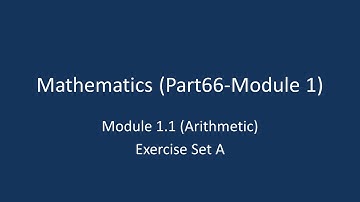 Ace It Part66 Module 1 Mathematics Arithmetic Sample Exam