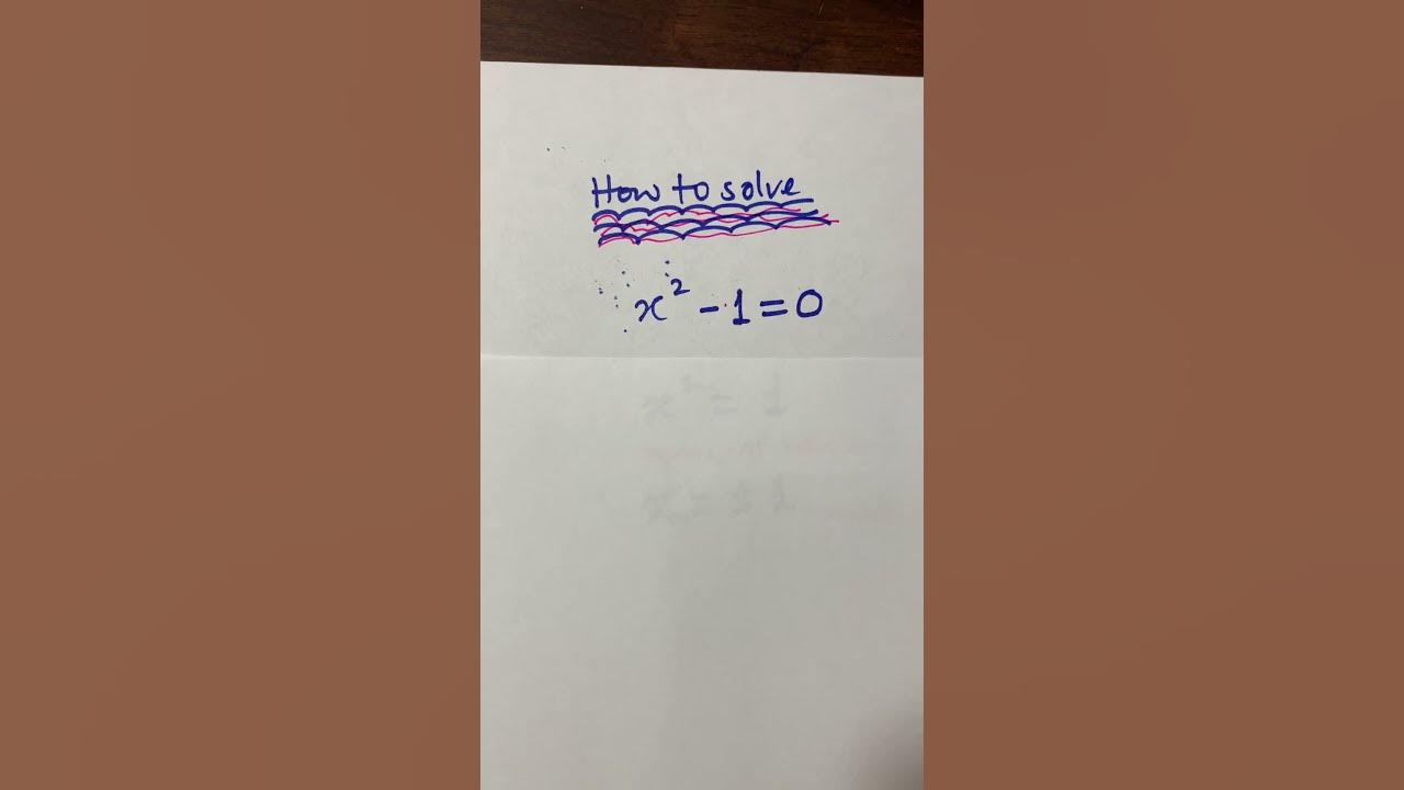 shortsviral math how To Solve X 2 1 0 YouTube shortsviral-math-how-to-solve-x-2-1-0-youtube