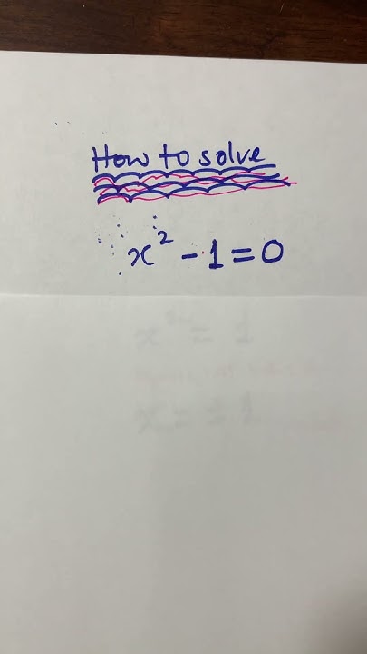 shortsviral math how To Solve X 2 1 0 YouTube shortsviral-math-how-to-solve-x-2-1-0-youtube