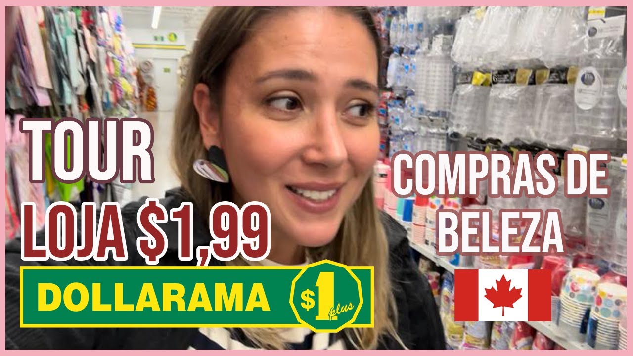 Produtos de beleza e make na loja de $1,99 no Canadá - Tour na Dollarama