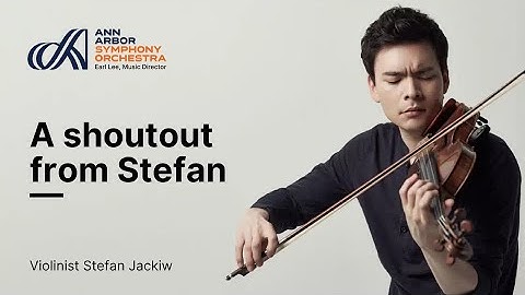 A shoutout from Stefan | Ann Arbor Symphony Orchestra opens season with violinist Stefan Jackiw