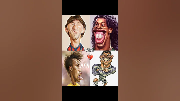 Old and now Leo Messi and Ronaldinho and Neymar Jr and Ronaldo #edit #football #shortvideo #shorts