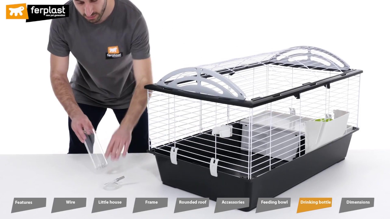 Vrijwillig Gewaad Spelen met Casita rabbit cage by Ferplast - YouTube