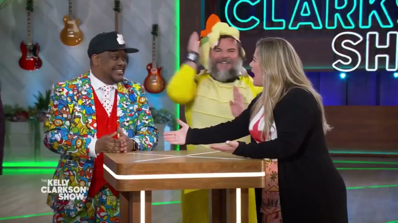 Mario Cast Plays a Game at the Kelly Clarkson Show