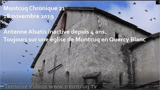 Antenne Wifi Alsatis Inactive Depuis 4 Ans Toujours Sur Église Montcuq En Quercy Blanc Déchet Élect