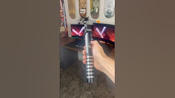 The prototype vs product 😍 #lightsaber #starwars