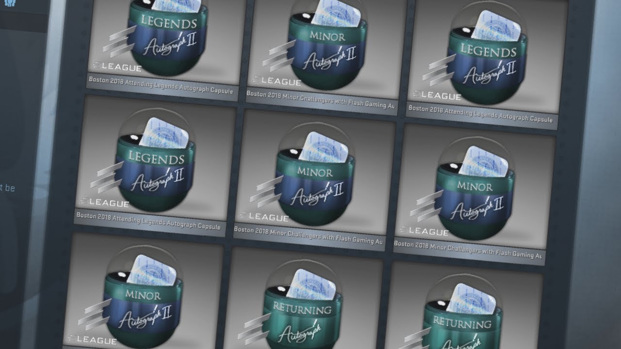 OPENING 30 AUTOGRAPH CAPSULES (CS:GO Boston 2018) - YouTube