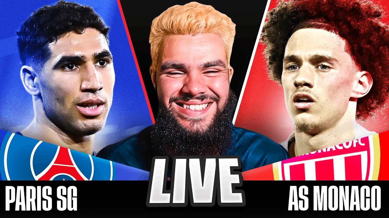 🔴PSG 0-0 Monaco • Ligue 1 [LIVE WATCH ALONG]