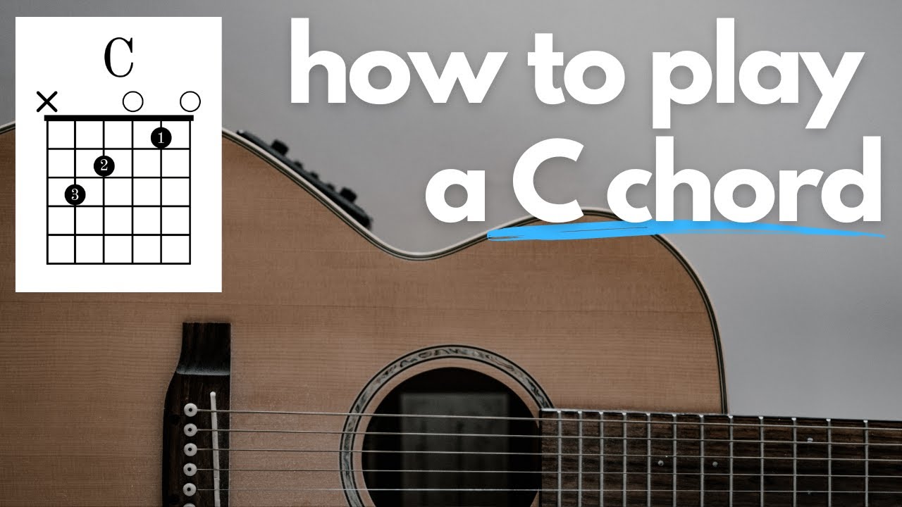 Your first chords on the guitar | how to play a C chord - YouTube
