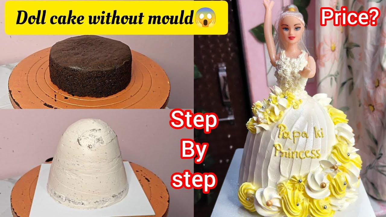 😱How to make doll cake without doll mould || बिना Doll Mould के Doll Cake 😍 || doll cake 
