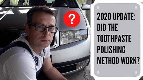 How To Polish Car Headlights With Toothpaste 2020 update