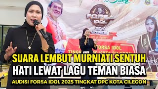 WOW..! PENONTON TERPANA DENGAN SUARAMURNIATI YANG LEMBUT MENYANYIKANLAGU TEMAN BIASA